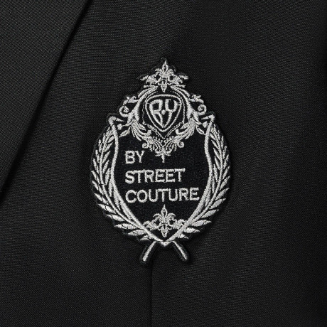 Пиджак со стразами, унисекс, черный, разм.M