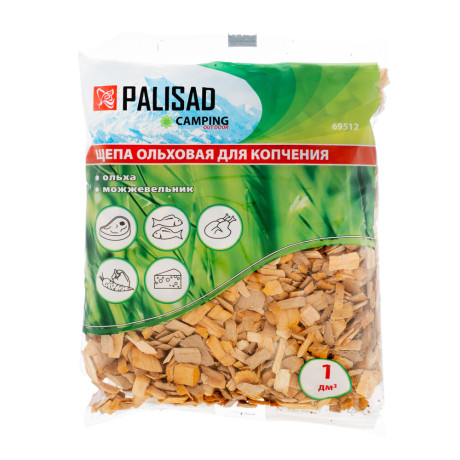 Щепа ольховая с можжевельником для копчения, Camping Palisad