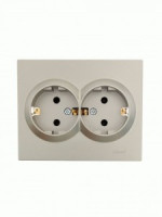 Lezard VESNA роз. СУ 2 мест. 16А  титан (шторки) (ПБТ) (корпус ABS) 742-3700-178B