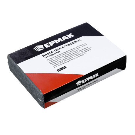 ЕРМАК Набор пил кольцевых (19-127мм), 17пр