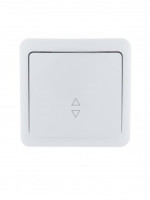 Lezard VIOLA выкл. ОУ 1 кл. (проходн.) бел. (корп. ABS) 751-0200-105