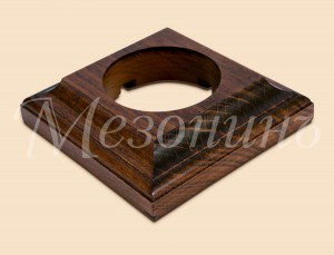 МЕЗОНИНЪ Рамка дерев. 1 мест. "Престиж", темный дуб, для наруж. и внутр. монтажа GE70706-26