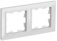 IEK BRITE Рамка СУ 2 мест. РУ-2-БрБ пластик белый BR-M22-K01-PRO