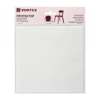 Протектор д/мебели 2*2см, фетр, клеевой слой, белый 24344 VORTEX