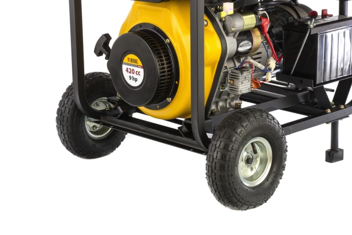 Генератор дизельный DD6300Е, 5.0 кВт, 220 В/50 Гц, 15 л, электростартер Denzel