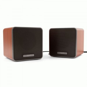 Колонки (акуст. Система) 2.0 Gembird SPK-206, МДФ, коричневый, 5W, регулятор громкости, USB-питание