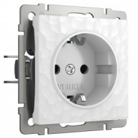 Werkel мех. роз. СУ 1 мест. 16A земля (белая) шторки Hammer a052020