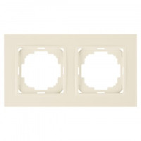 Nilson рамка 2 мест. ALEGRA, кремовый 25120092
