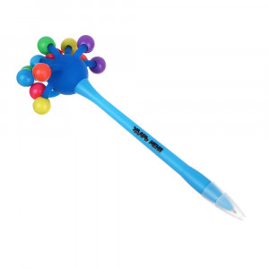 Ручка-антистресс шариковая синяя &quot;Ударь меня&quot;, с подсветкой, 19 см, 3 дизайна