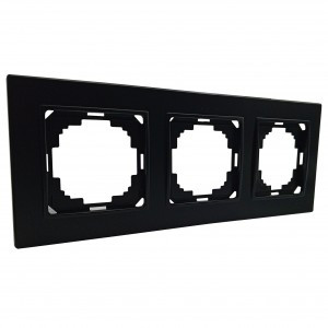 Nilson ALEGRA рамка СУ 3 мест. матовый черный 25380093