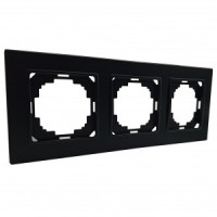 Nilson ALEGRA рамка СУ 3 мест. матовый черный 25380093