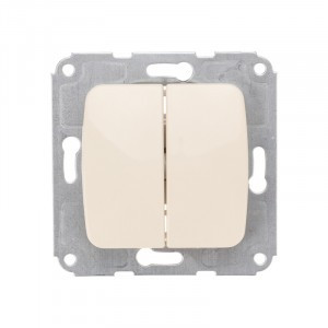 KRANZ DEA мех. выкл. 2кл СУ 10А Беж KR-78-0232