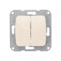 KRANZ DEA мех. выкл. 2кл СУ 10А Беж KR-78-0232