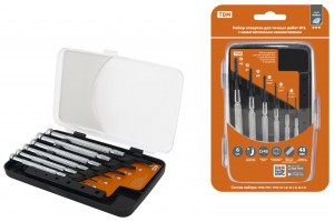 TDM Алмаз Набор отверток для точных работ №3, с намагниченным наконечником, 6 предметов SQ1013-0303