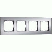 Werkel рамка СУ 4 мест. Senso (серебро, стекло soft-touch) W0043106 a064571