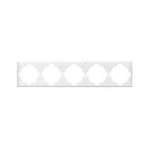 KRANZ MIELE STRONG Рамка 5 мест. (горизонт.) жемчуг KR-78-0755-4