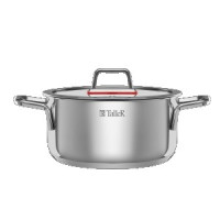 Кастрюля нерж сталь с крышкой Тенденси 2,0л стенки 0,6мм дно 2,8мм, индукция TR-17272 TalleR