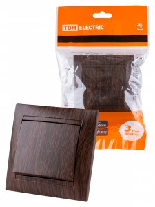 TDM Лама выкл. СУ перекрестный 1 кл. 10А венге SQ1815-0436