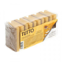 Губки для посуды, поролон/абразив, 95*65*40 мм, 5 шт, профильные/Tutto, 17789