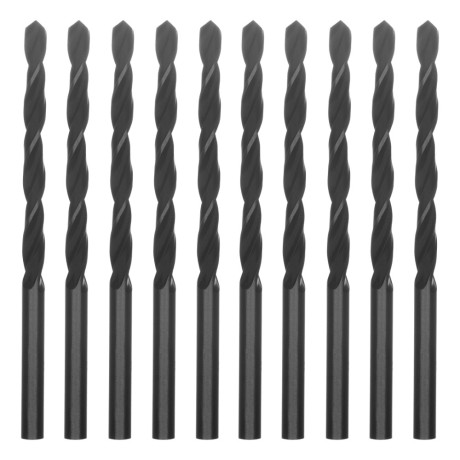 Сверло по металлу, 4.8 мм, быстрорежущая сталь, 10 шт, цилиндрический хвостовик Сибртех