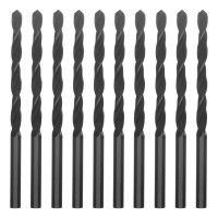 Сверло по металлу, 4.8 мм, быстрорежущая сталь, 10 шт, цилиндрический хвостовик Сибртех
