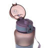 SILAPRO MAX Бутылка спортивная с замком, ELDERBERRY-ULTIMATE GREY, 600мл, РС, силикон