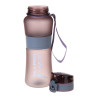 SILAPRO MAX Бутылка спортивная с замком, ELDERBERRY-ULTIMATE GREY, 600мл, РС, силикон