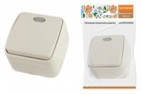 TDM Дача Народная выкл. ОУ 1 кл. инд.  10А сл. кость (10!) SQ1824-0018