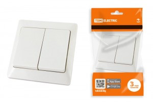 TDM Ильмень выкл. СУ 2 кл. 10А белый АБС-пластик SQ1823-0002