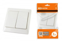 TDM Ильмень выкл. СУ 2 кл. 10А белый АБС-пластик SQ1823-0002