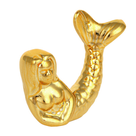 Фигурка декоративная Русалочка, 6,2x2x5,4 см, цвет золотой