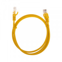 REXANT коммутац. шнур (патч-корд) U/UTP, cat5e, 1м, литой, RJ45-RJ45, LSZH, желтый, 02-0105-1