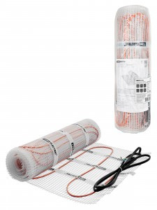 TDM Монтаж теплый пол (нагрев. мат) S=2м2(0,5х4м) 300Вт, 2-х жил. клеев. сетка, шнур 2м SQ2501-0043