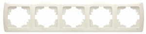 VIKO by Panasonic Carmen Рамка 5 мест. (пост.)  крем. 90572105-RU (Турция)
