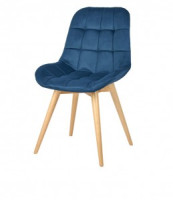 Стул обеденный Polini Home Verona SD (ДхГхВ) 53х58х89 см, синий-натуральный (кратно2!!!) (мест 1)