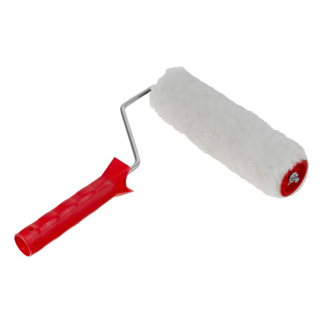 Валик "Искусственный мех", в сборе, 200 мм, D 48 мм, D ручки 6 мм, крепление шплинтом Сибртех