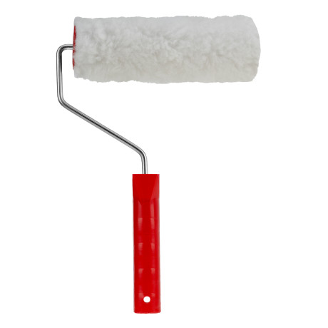Валик "Искусственный мех", в сборе, 200 мм, D 48 мм, D ручки 6 мм, крепление шплинтом Сибртех