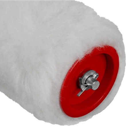 Валик "Искусственный мех", в сборе, 200 мм, D 48 мм, D ручки 6 мм, крепление шплинтом Сибртех