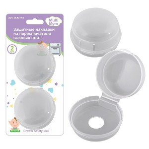 Накладки защитные д/газовых плит d=6см 2шт/уп, цена за уп (кратность 3!!!) 90-160 Мультидом