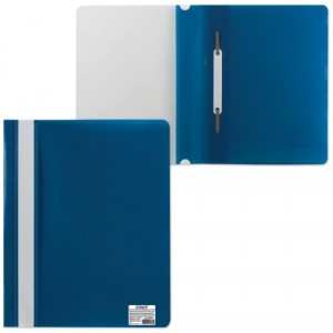Скоросшиватель пластиковый STAFF эконом, синий, 225730