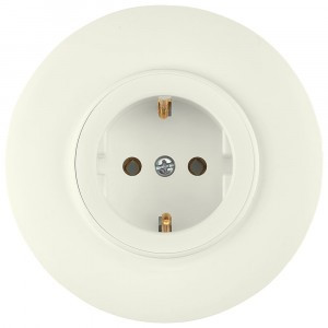 Bylectrica РЕТРО ПРОВАНС круг Роз. 1 мест. СУ земля (d92 мм)  беж. (РС16-0402 бежевый)