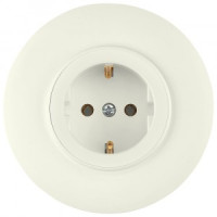 Bylectrica РЕТРО ПРОВАНС круг Роз. 1 мест. СУ земля (d92 мм)  беж. (РС16-0402 бежевый)