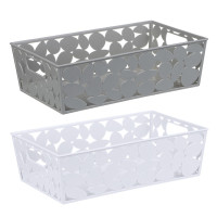 Корзинка для хранения тм VETTA, пластик, 26x15x7,5см, 2 цвета