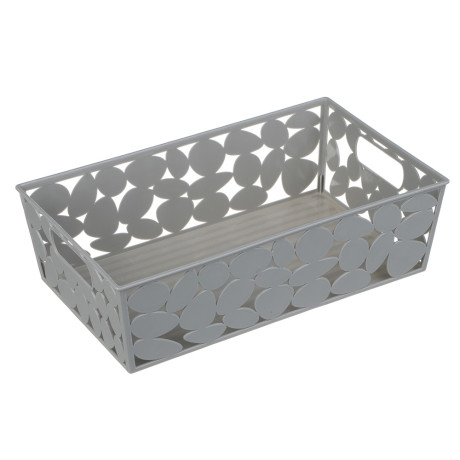 Корзинка для хранения тм VETTA, пластик, 26x15x7,5см, 2 цвета