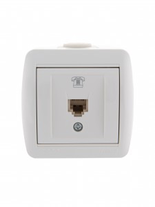 Lezard Ната роз. телеф. ОУ 1 мест. бел. (RJ11) (корпус PC) 710-0200-137