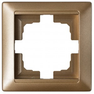 Bylectrica СТИЛЬ Рамка 1-х мест. бронза, (ЮЛИГ.735212.206 бронза)