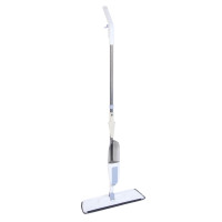 Швабра с распылителем и смен. насадкой тм VETTA, ручка 118см нерж.cталь, насадка микрофибра 41x12см