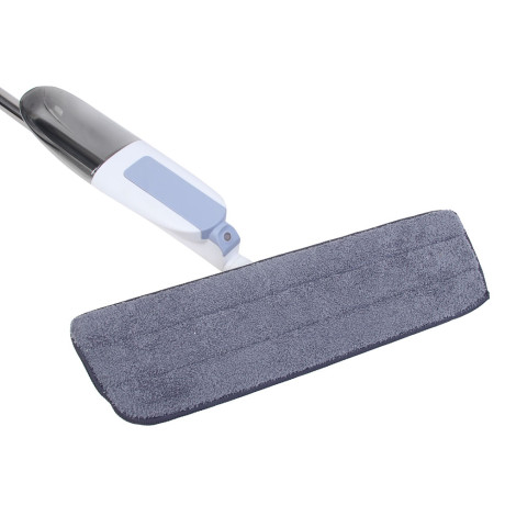 Швабра с распылителем и смен. насадкой тм VETTA, ручка 118см нерж.cталь, насадка микрофибра 41x12см