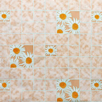 Клеенка т/о 125*25м 1сорт 147/2(ромаш на беж)Тверь