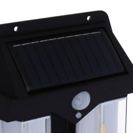 ЕРМАК Светильник уличный настенный, вольфрамовая,3 режима,800мАч,пластик,солн. батарея,138х46х160 мм